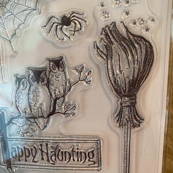 Halloween Clear Cling Rubber Stamp Set NEW - Picture 2 of 6